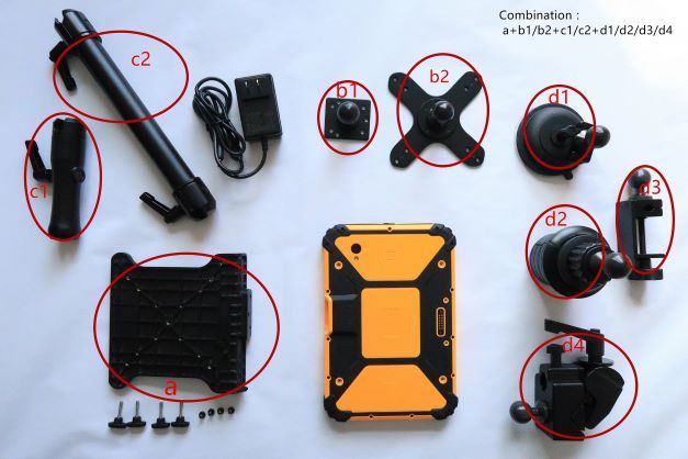 Vhichle Mount of Rugged Tablet